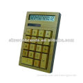 bamboo wooden auto power off electronic calculator
